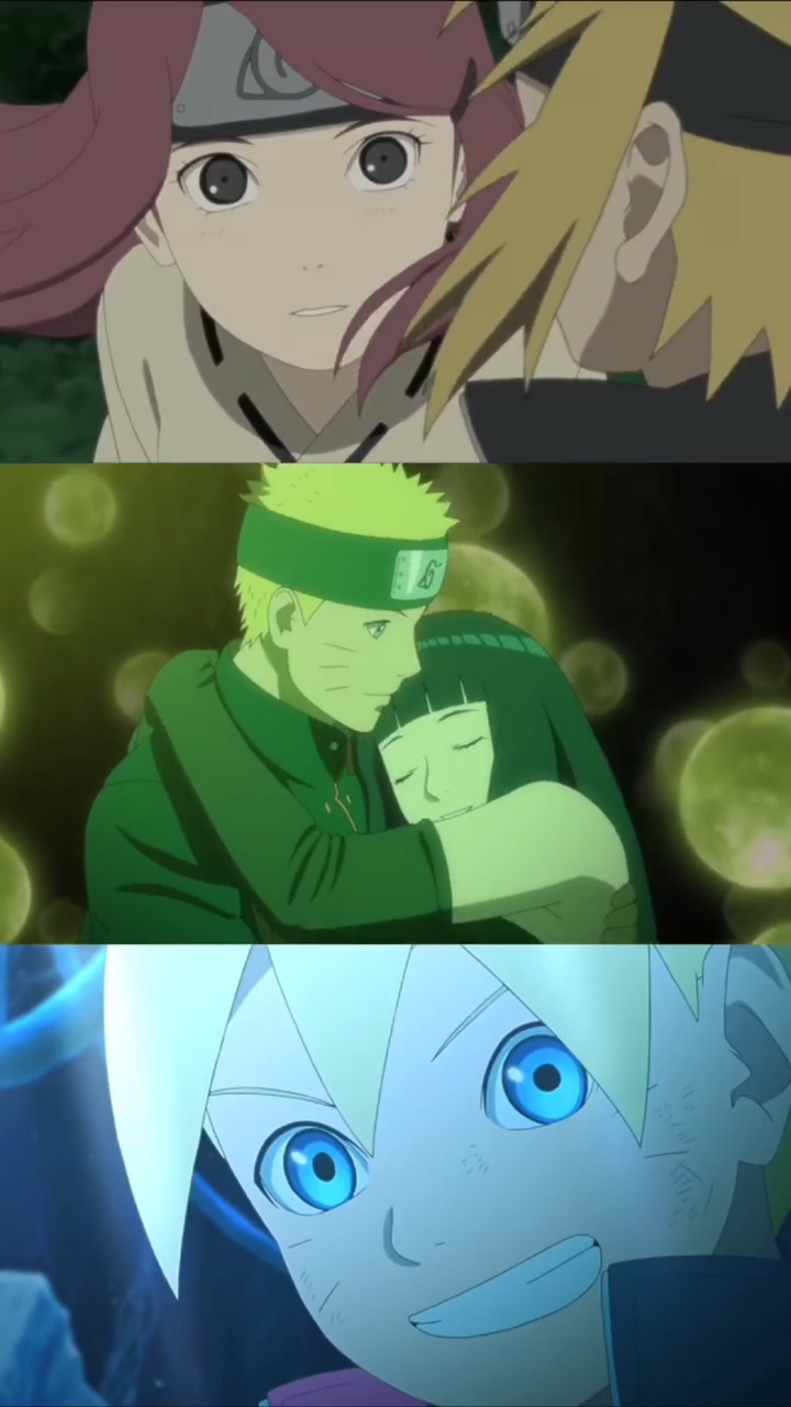 火影忍者#水门,鸣人和博人,祖孙三代专业月下撩妹