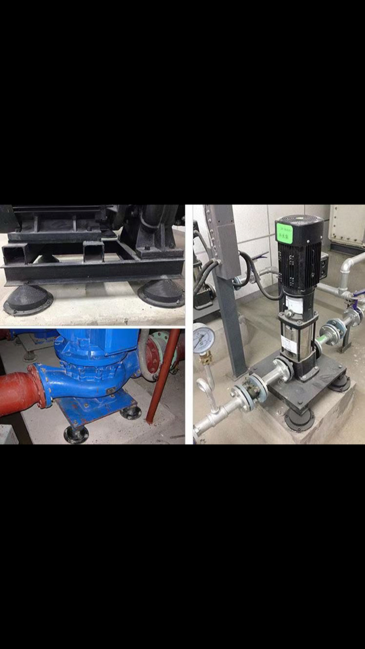 水泵房选择橡胶减震器,阻尼弹簧减震器落地式隔振降噪效果好,吊式弹簧