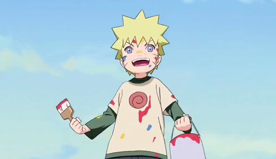 #火影忍者#鸣人小时候