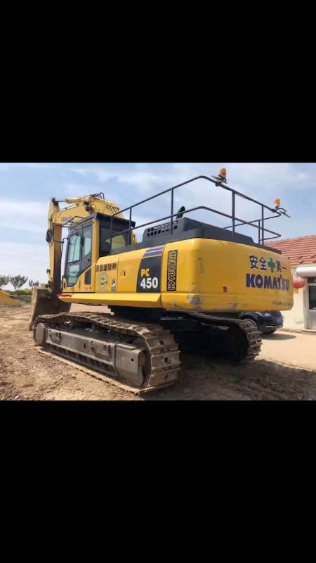 二手挖掘机#大型进口小松450-8二手挖机豪车带给大家-全民小视频