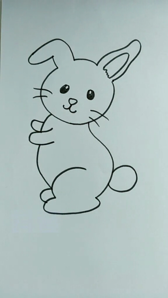 简笔画超简单的简笔画小兔子你学会了吗