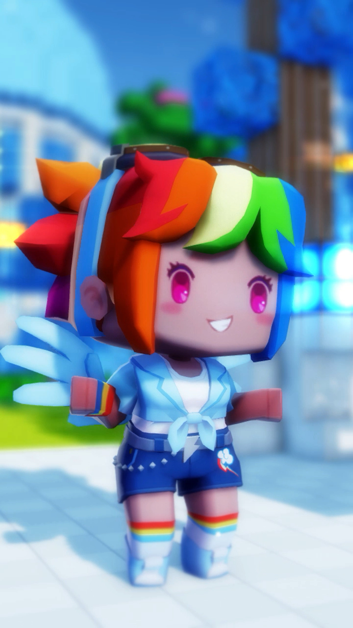 迷你世界#迷你世界x小马宝莉联动:彩虹星光,耀你好看!