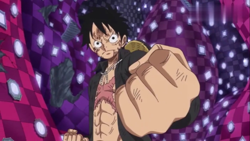 海贼王经典战斗片段～路飞vs卡塔库栗(十四)