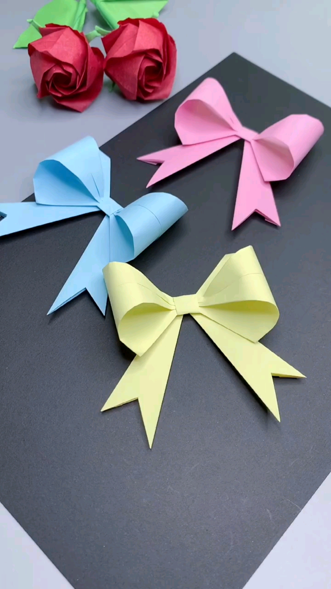 手工制作这是最漂亮的蝴蝶结折纸非常实用