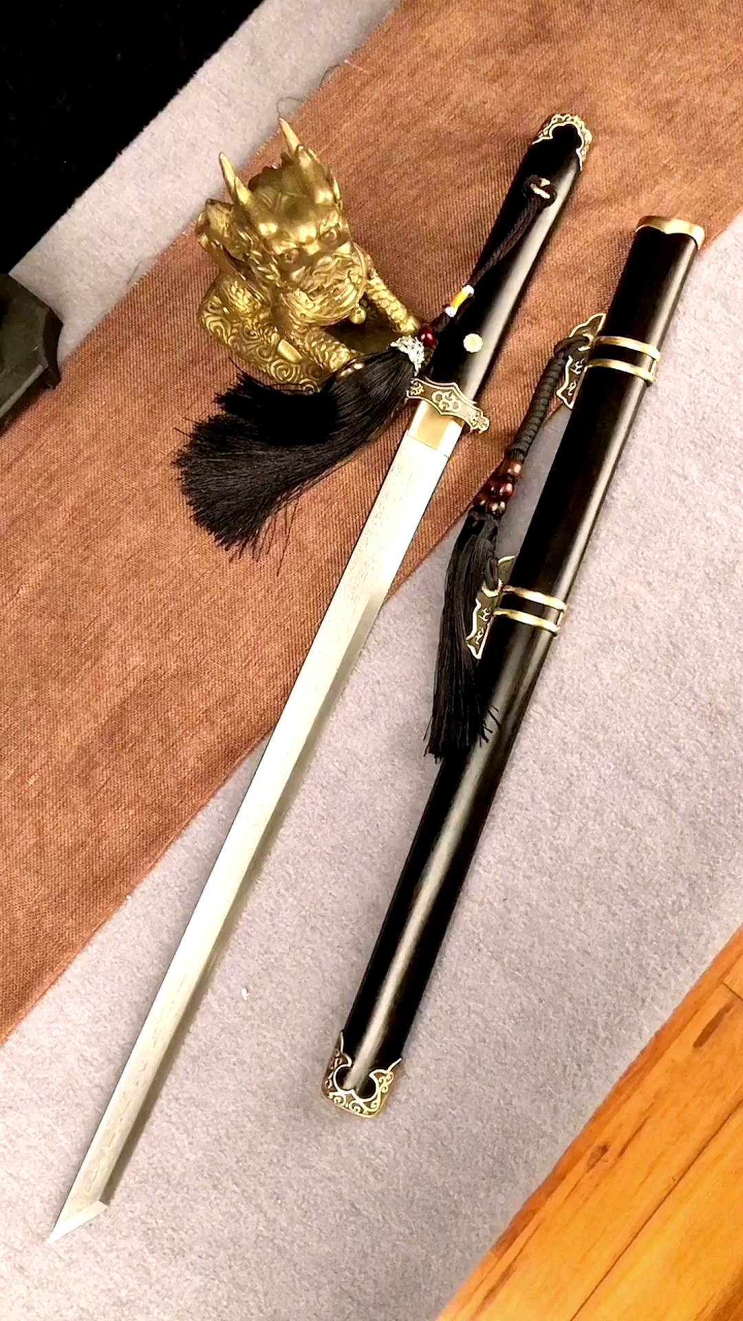 手工制作龙泉手工锻打唐横刀