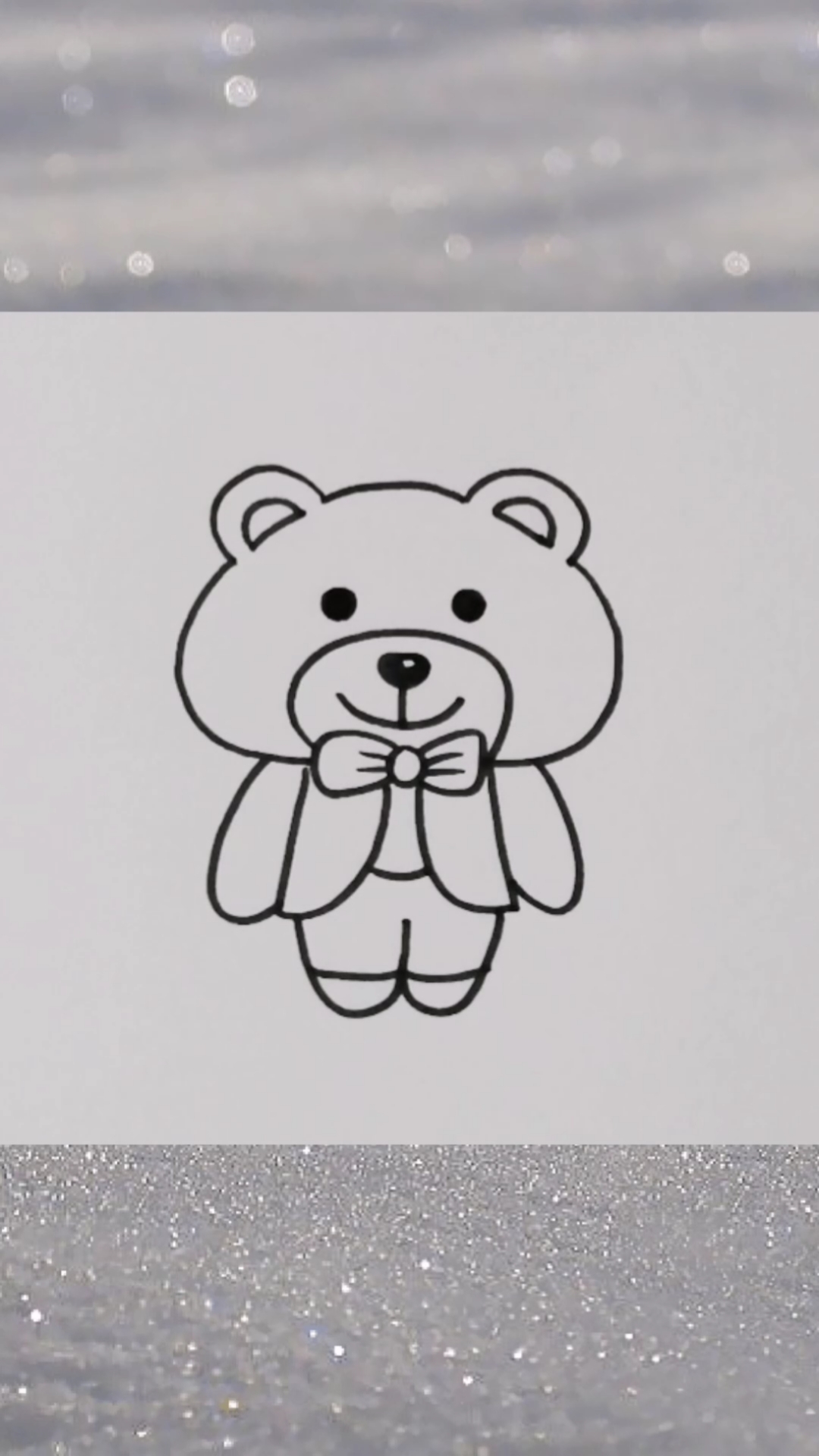 简单又可爱的小熊画法图片
