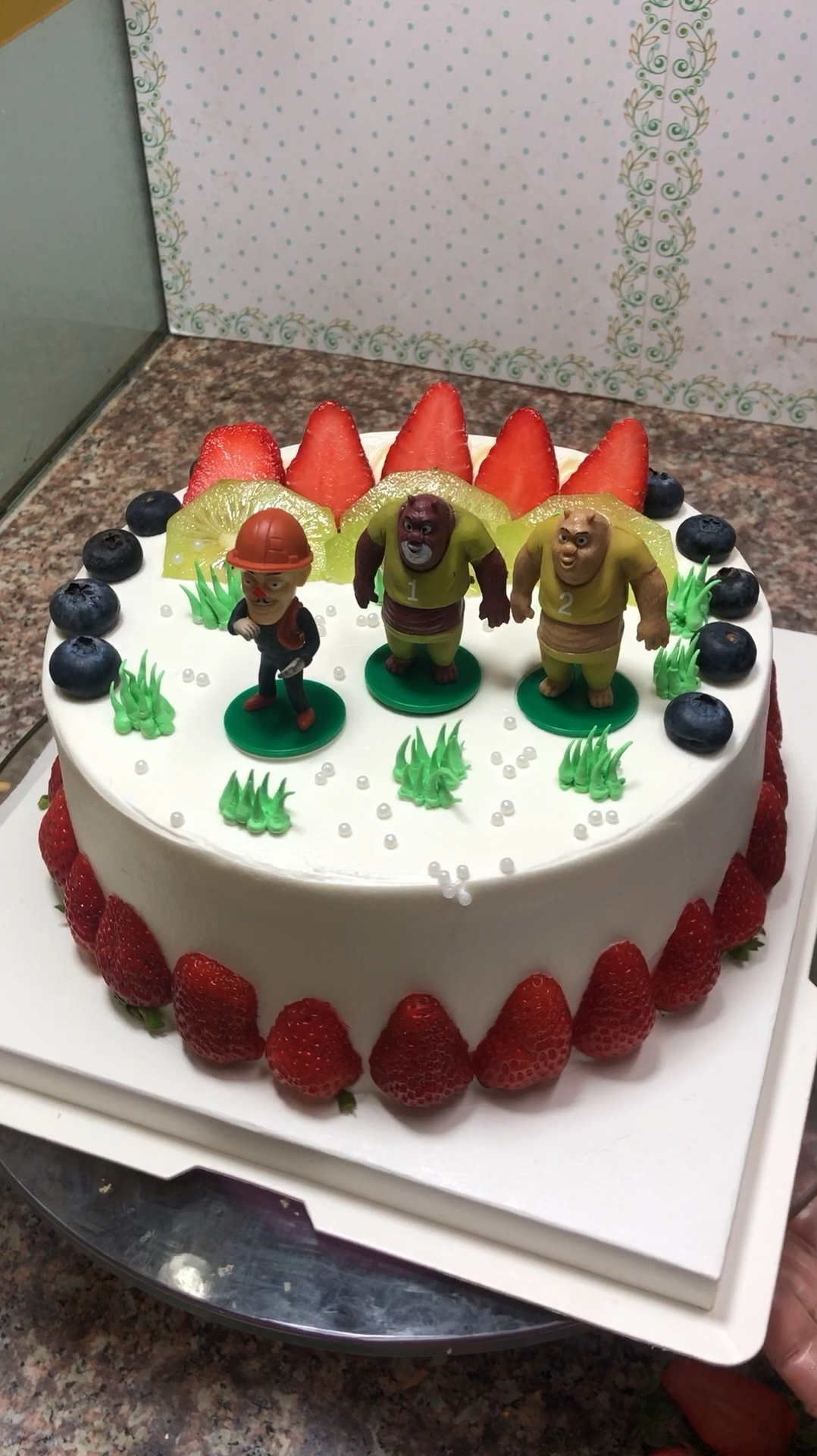 卡通蛋糕#光头强来了