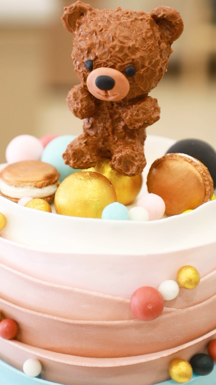 自制美食#今日份翻糖蛋糕.请查收