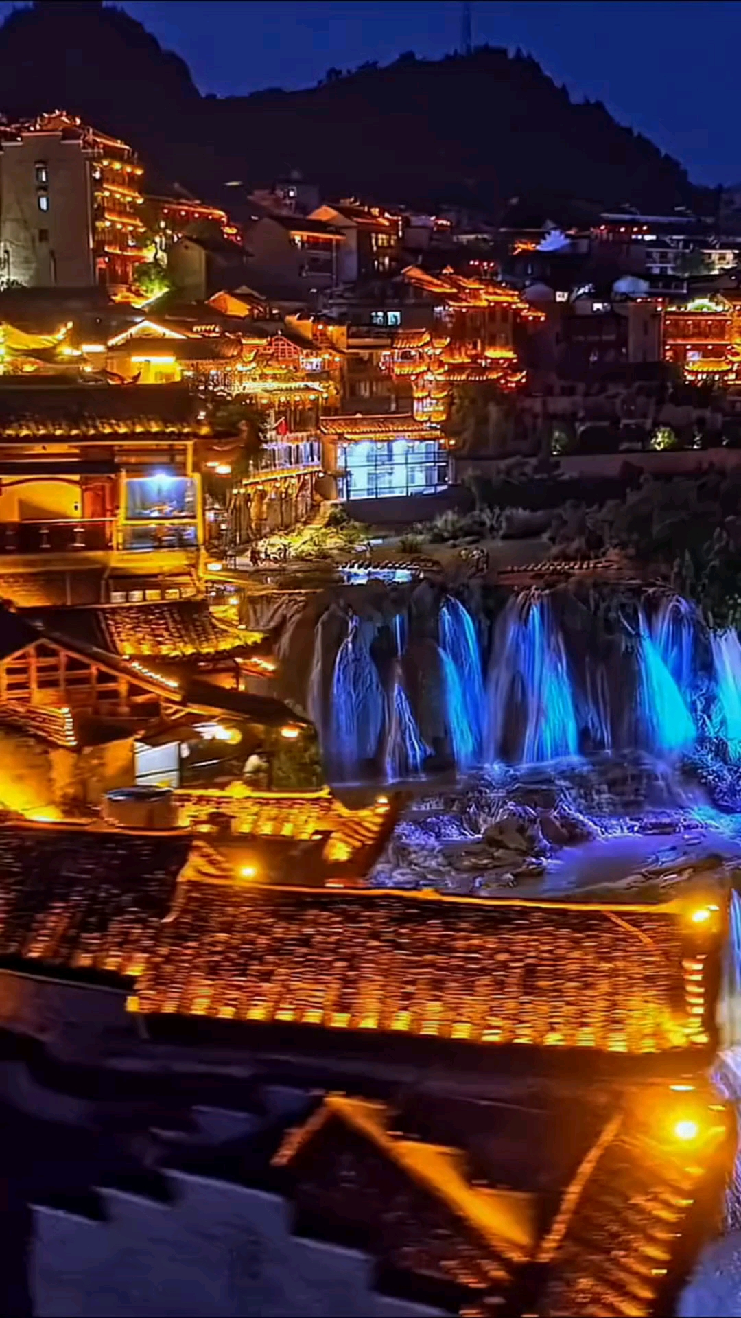 湘西:芙蓉古镇夜景