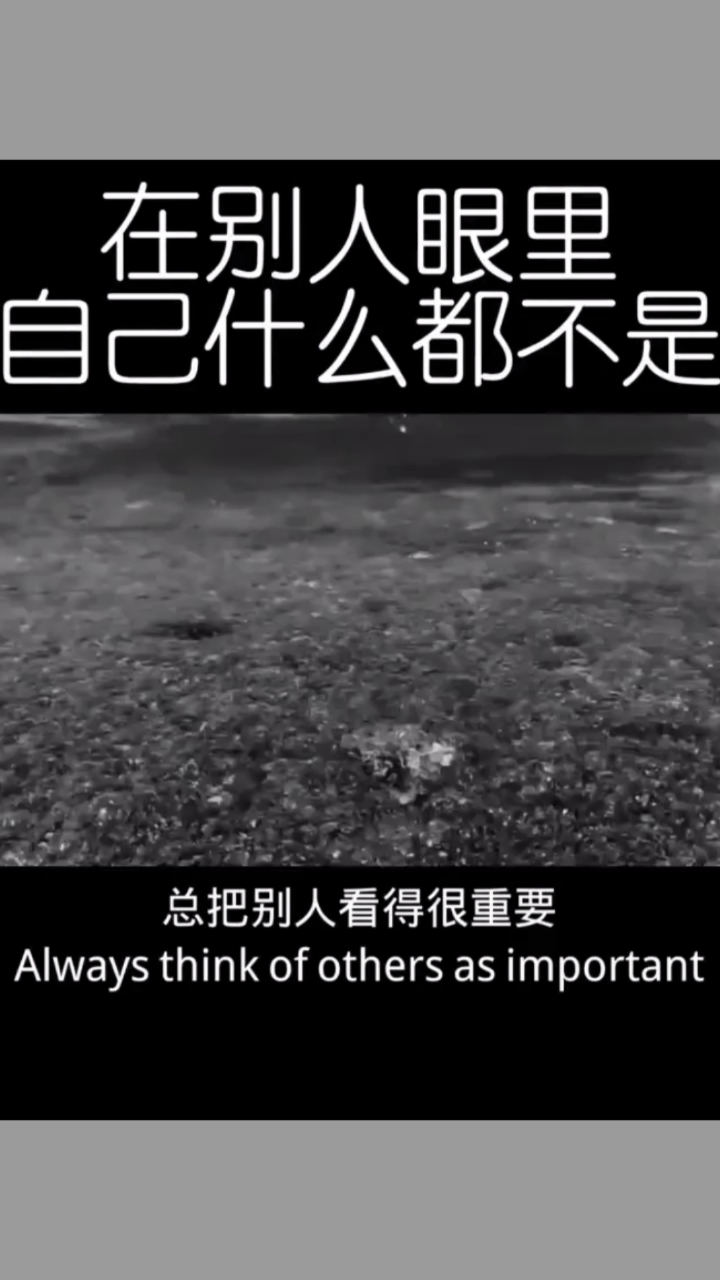 励志语录总把别人看的很重要,可在别人眼里自己什么都不是!