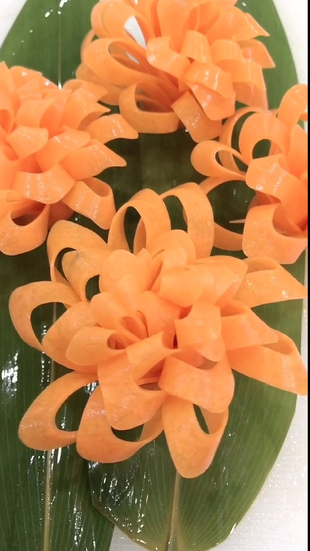 蔬菜水果简单的胡萝卜卷花教程大家有喜欢的没