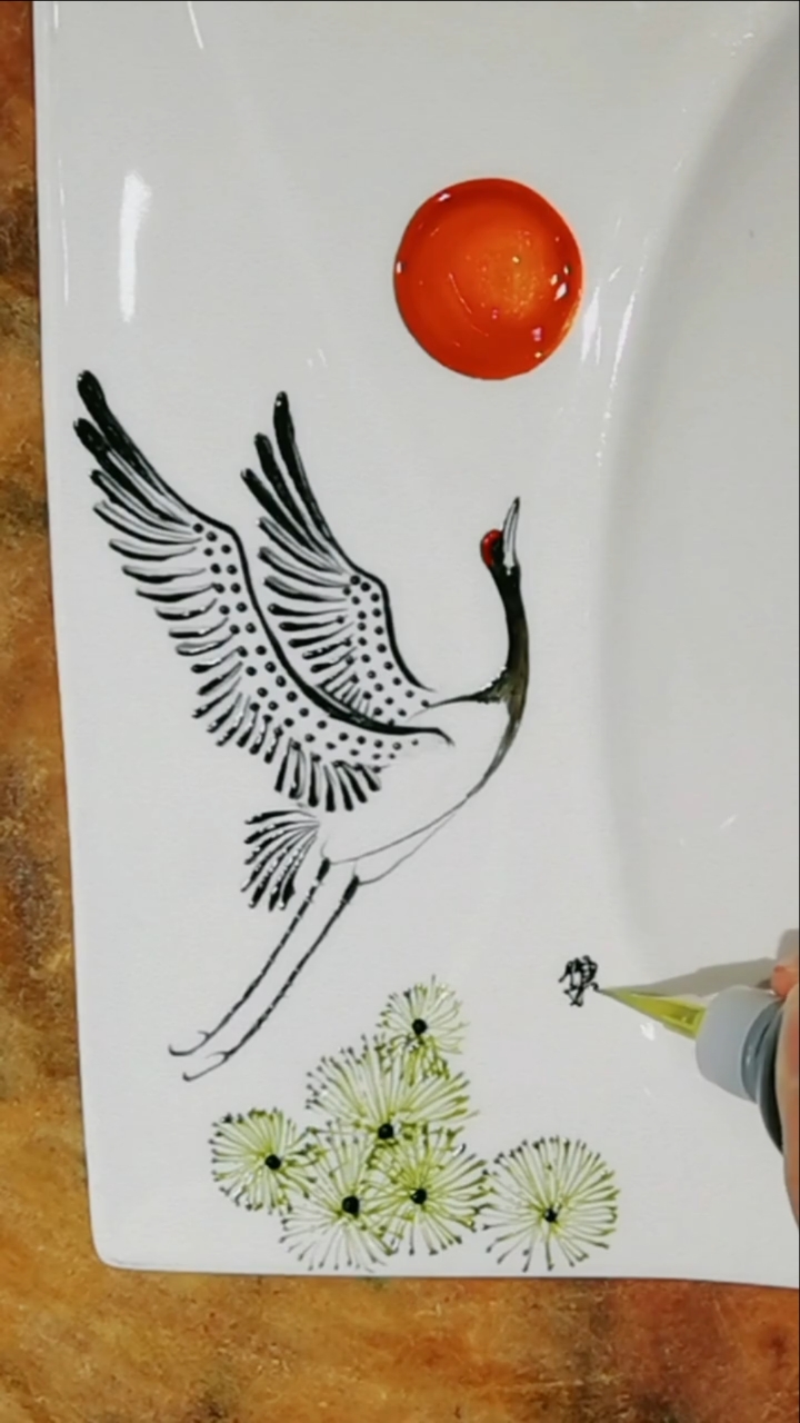 全民最牛手艺人#星级酒店的盘饰画