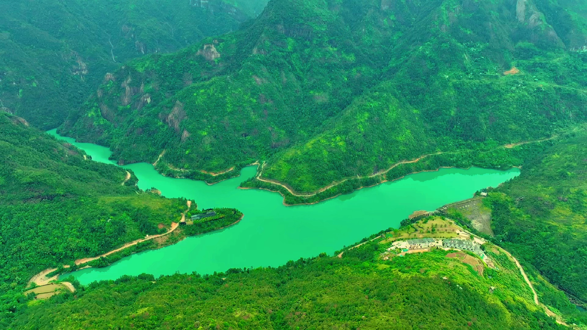 溫州永嘉小子溪水庫全景