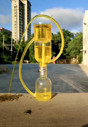 手工制作#有人说是压强,也有的说是虹吸原理