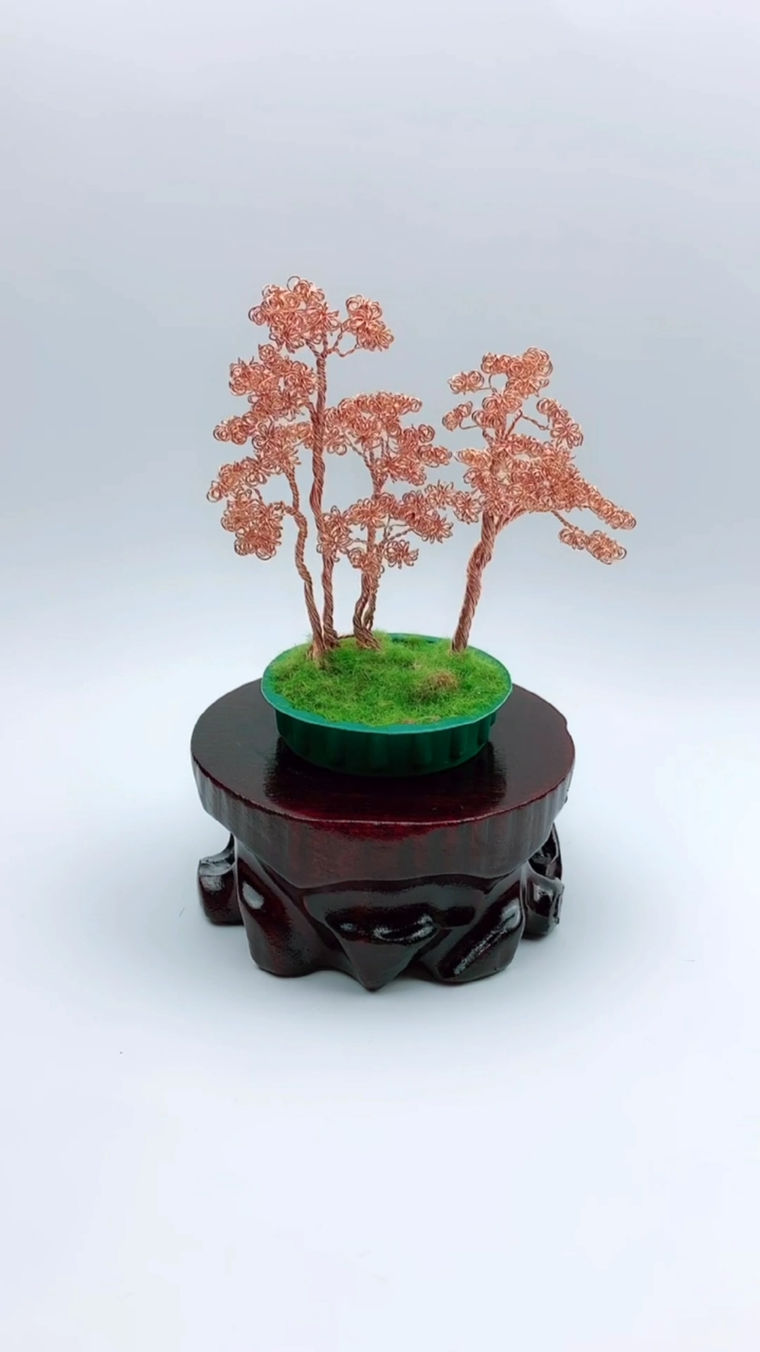 手工制作#一股铜线就可以做几棵大树,你也来试试吧7215-度小视