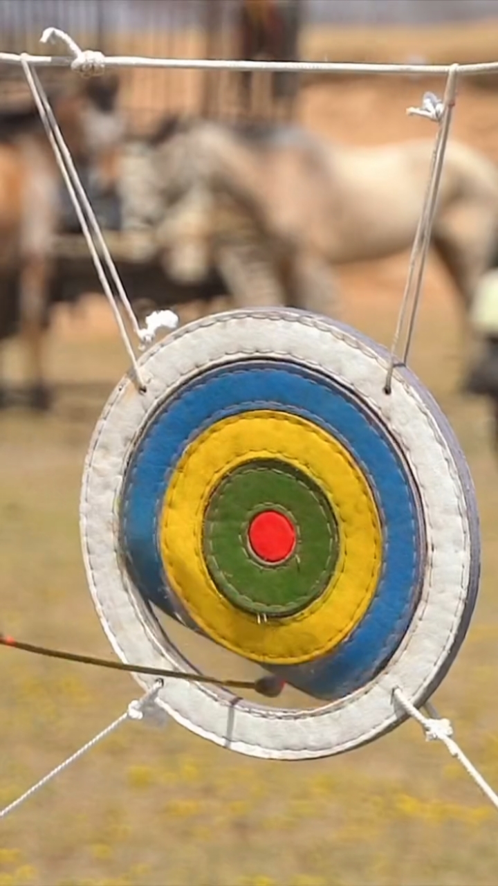 我要上热门#射箭比赛(蒙古族)