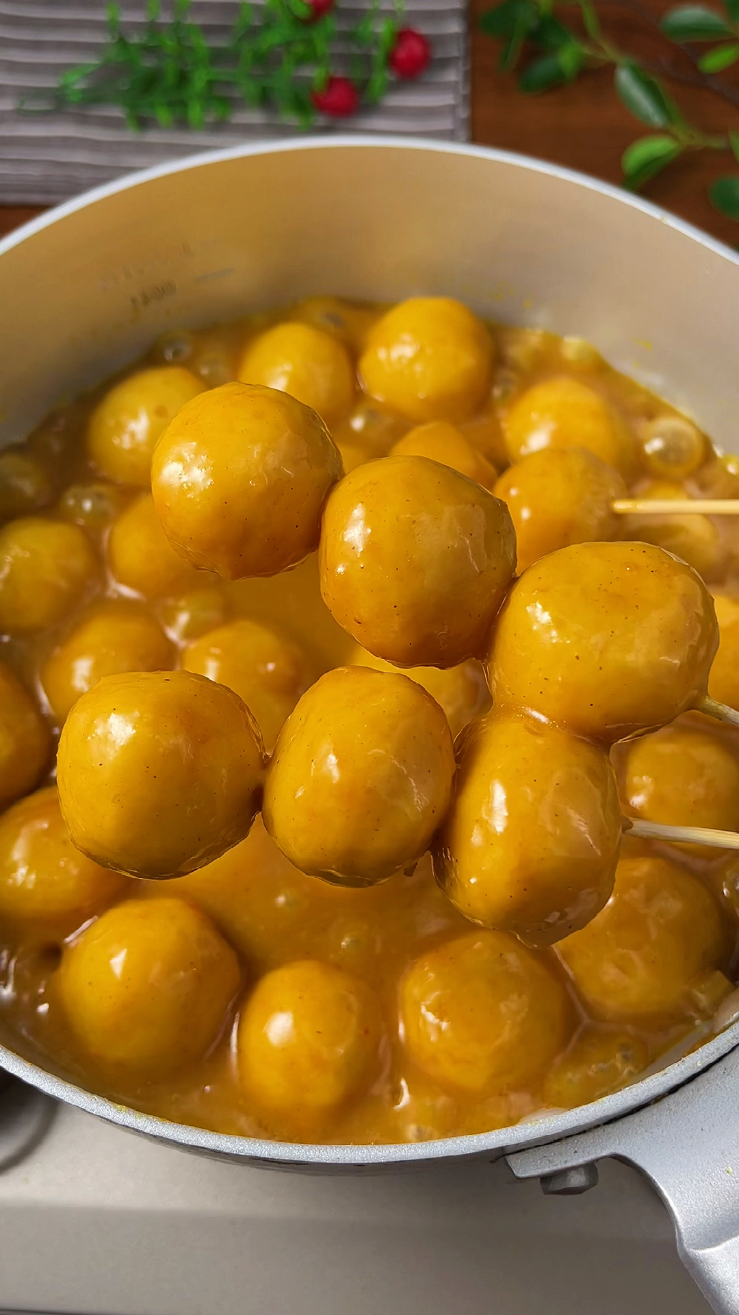 春日好食光#火爆香港澳门的街头小吃,咖喱鱼蛋,在家就可以轻松搞定