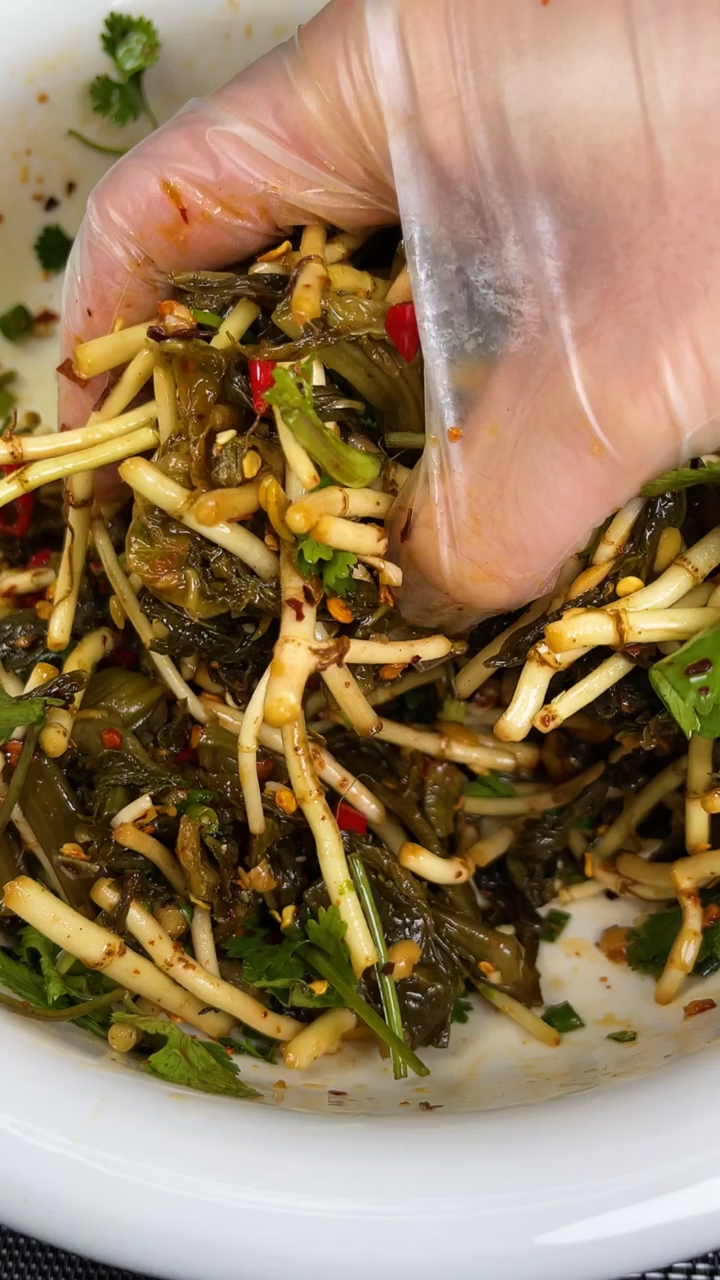在家做个拿手菜#酸菜豆豉拌折耳根,好吃开胃又下饭