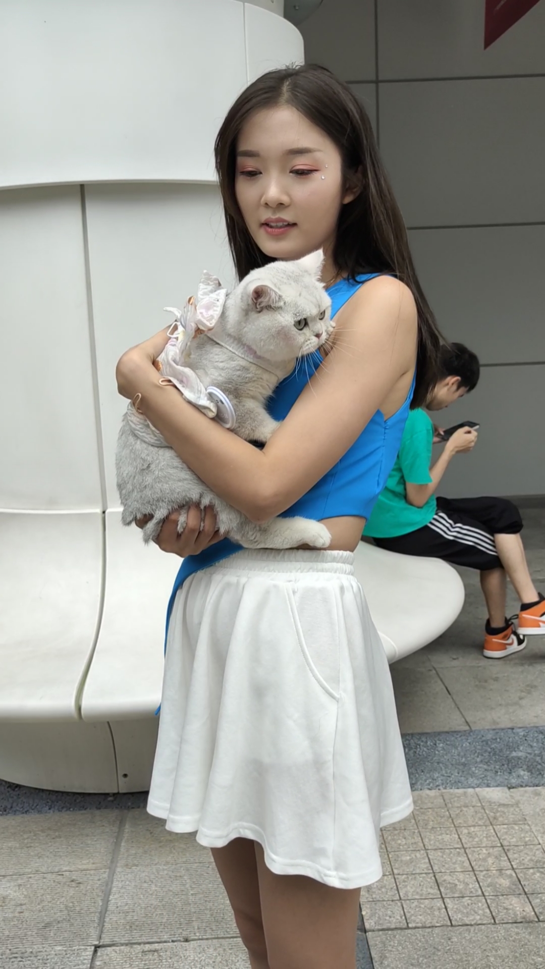 颜值大pk#网红车模苏宁