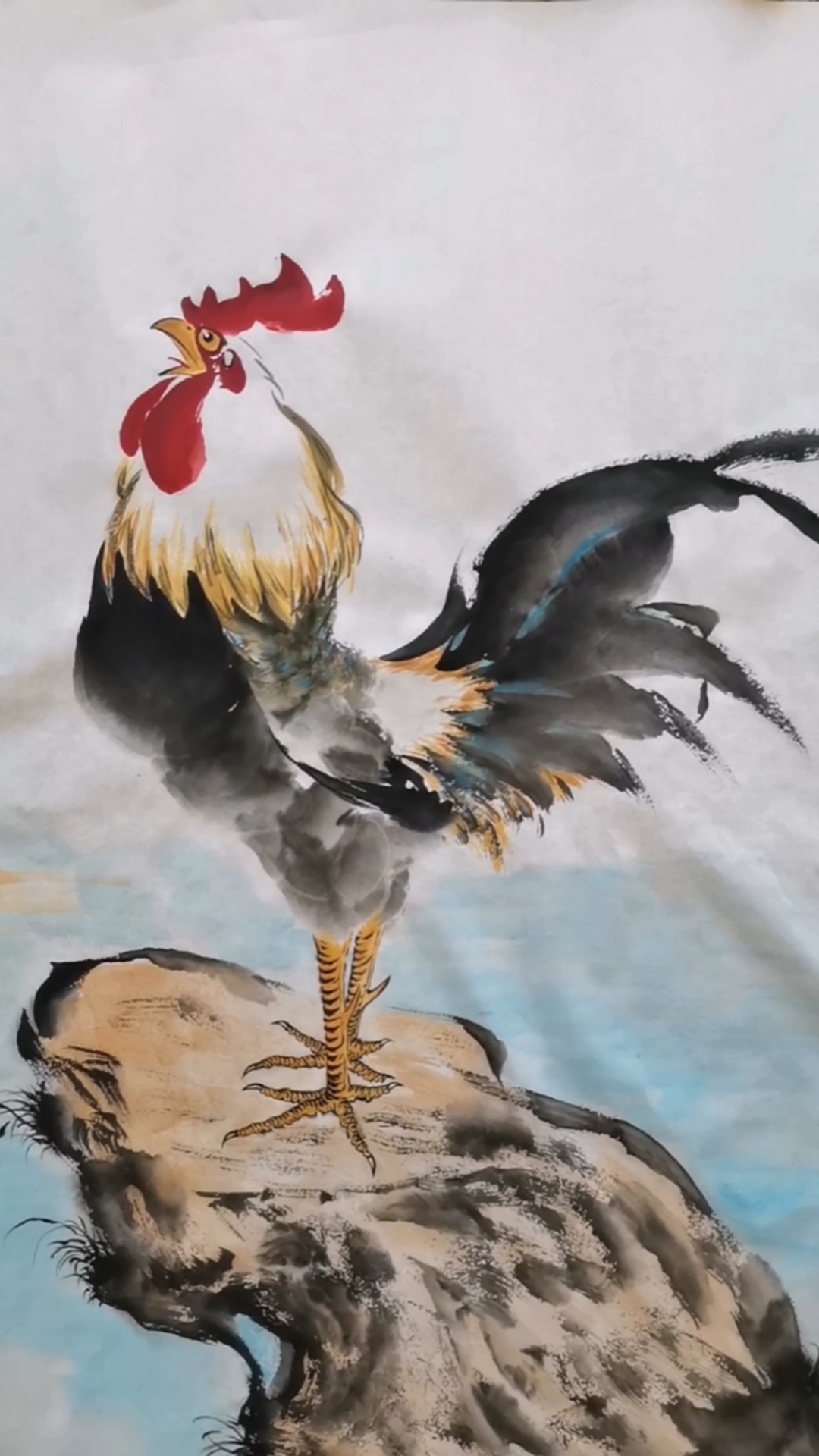 画公鸡的画家图片