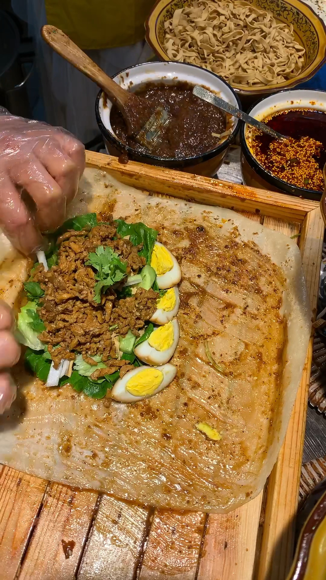 记录生活#特色美食小吃功夫卷饼