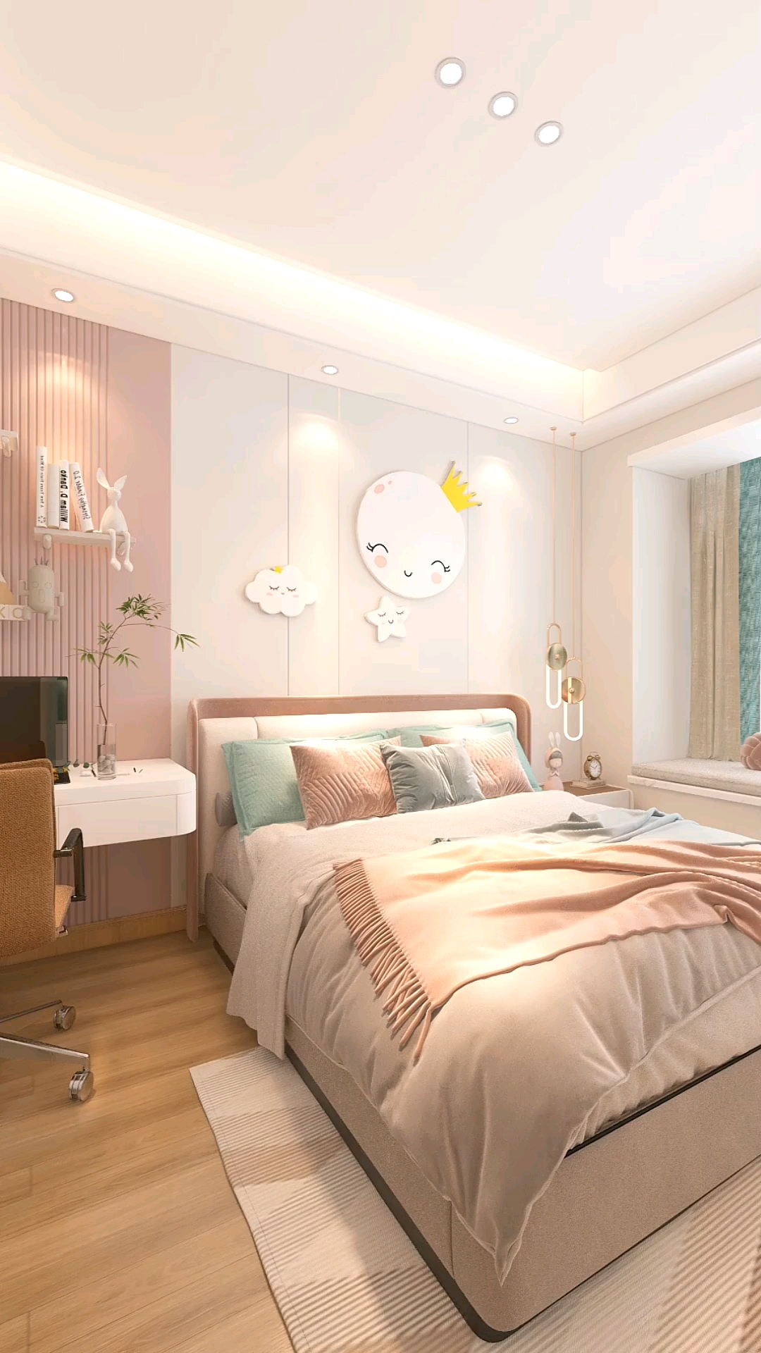 超梦幻的儿童房,还原每个女孩子的公主梦,一秒进入童话世界#儿童房