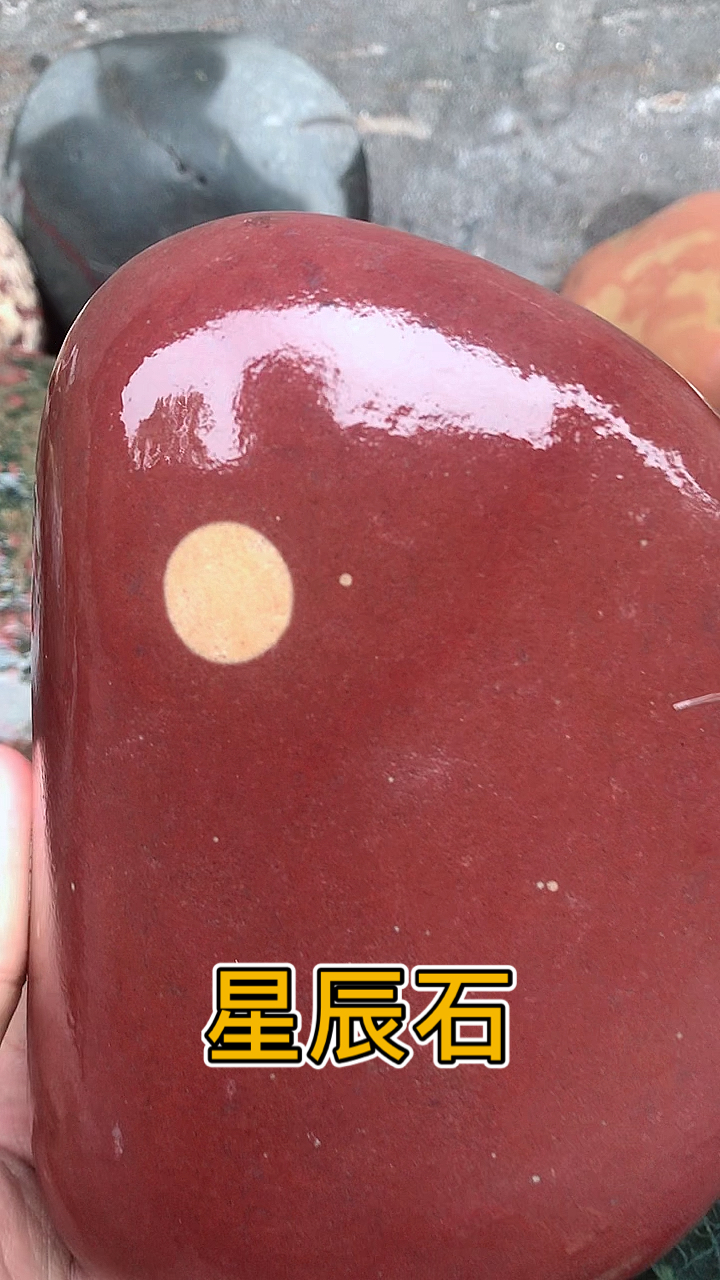 长江天然美石奇石星辰石一枚团团圆圆-全民小视频