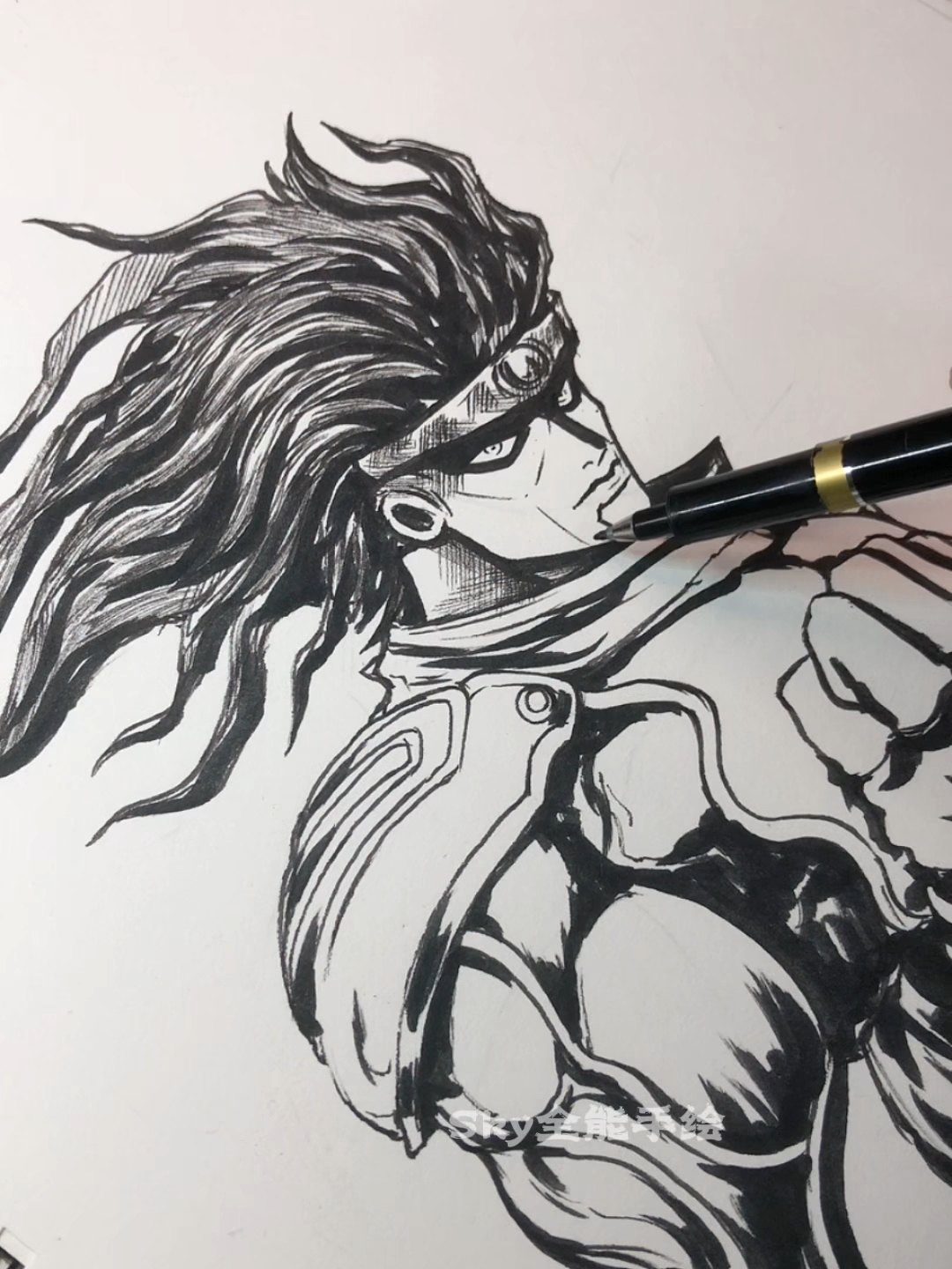 画画原来如此简单jojo粉都认识的替身绘画过程