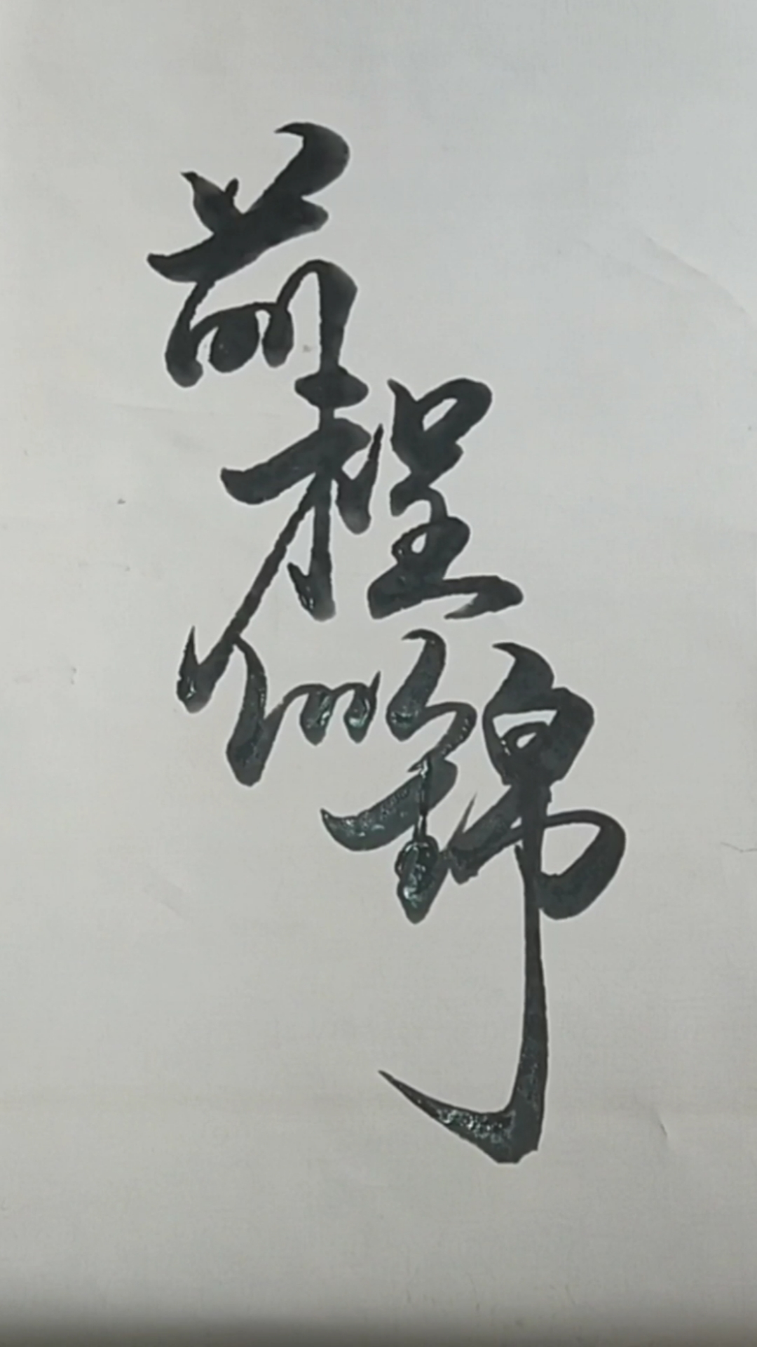 军山写字#前程似锦