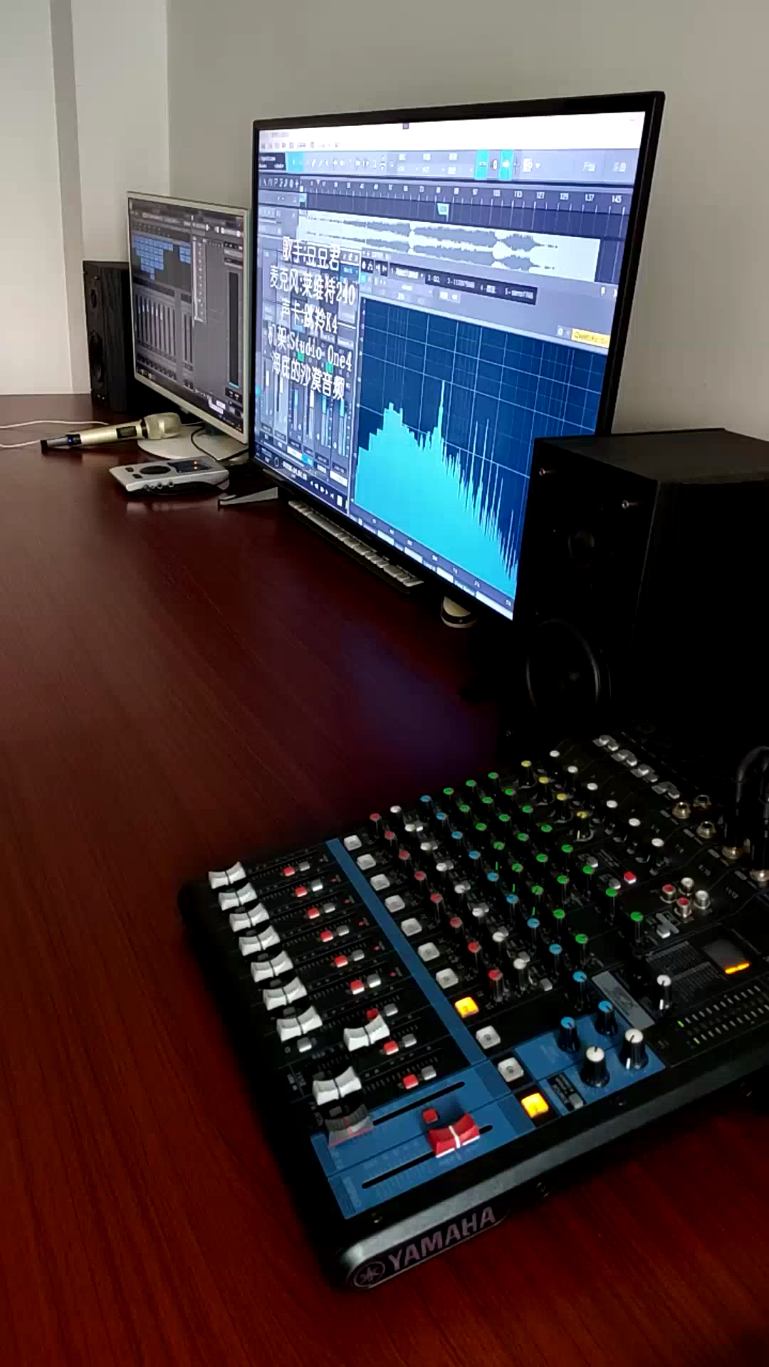 歌手豆豆君麦克风莱维特240声卡跳羚k4机架studioone4终于等到这一句