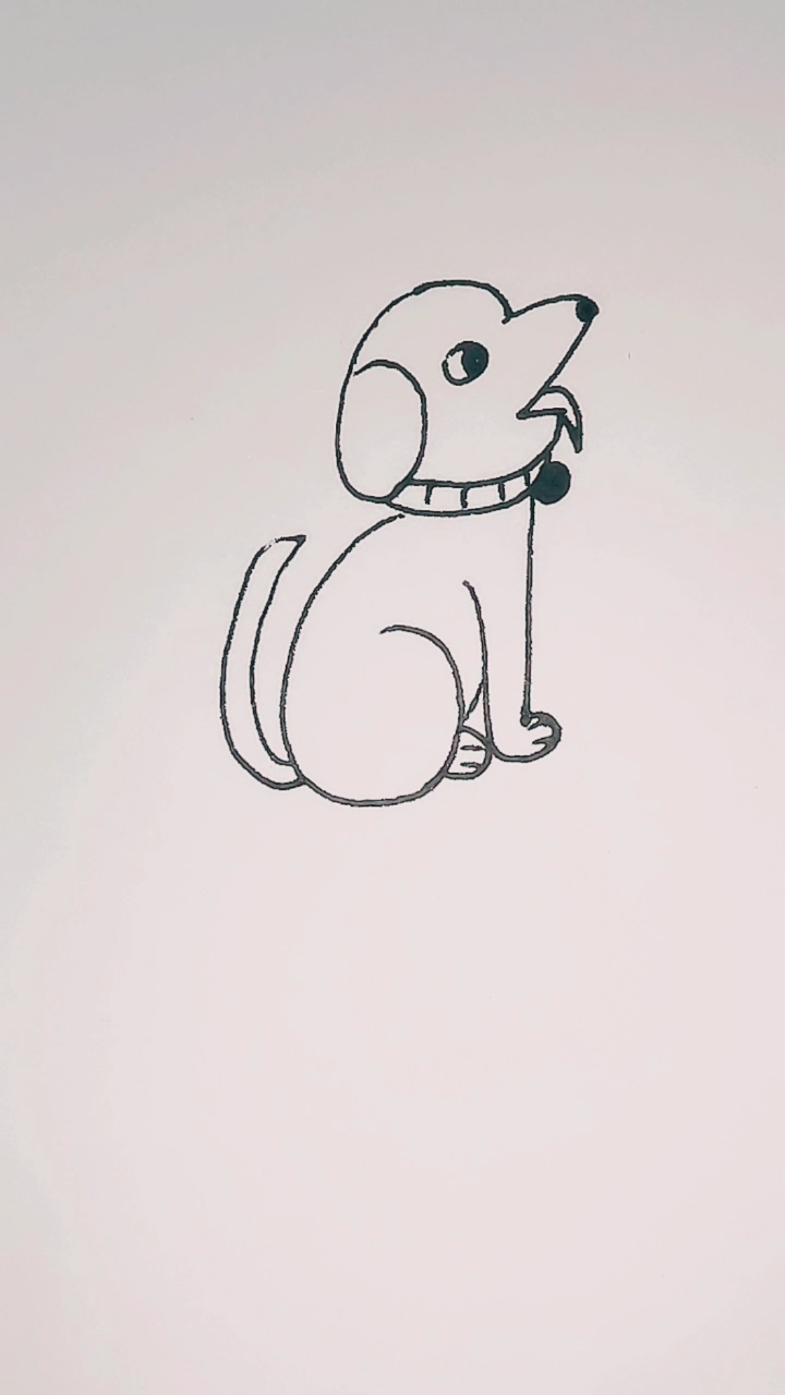 上班生活#巧妙的用6621画一个温顺的小狗狗,小朋友一起来画吧