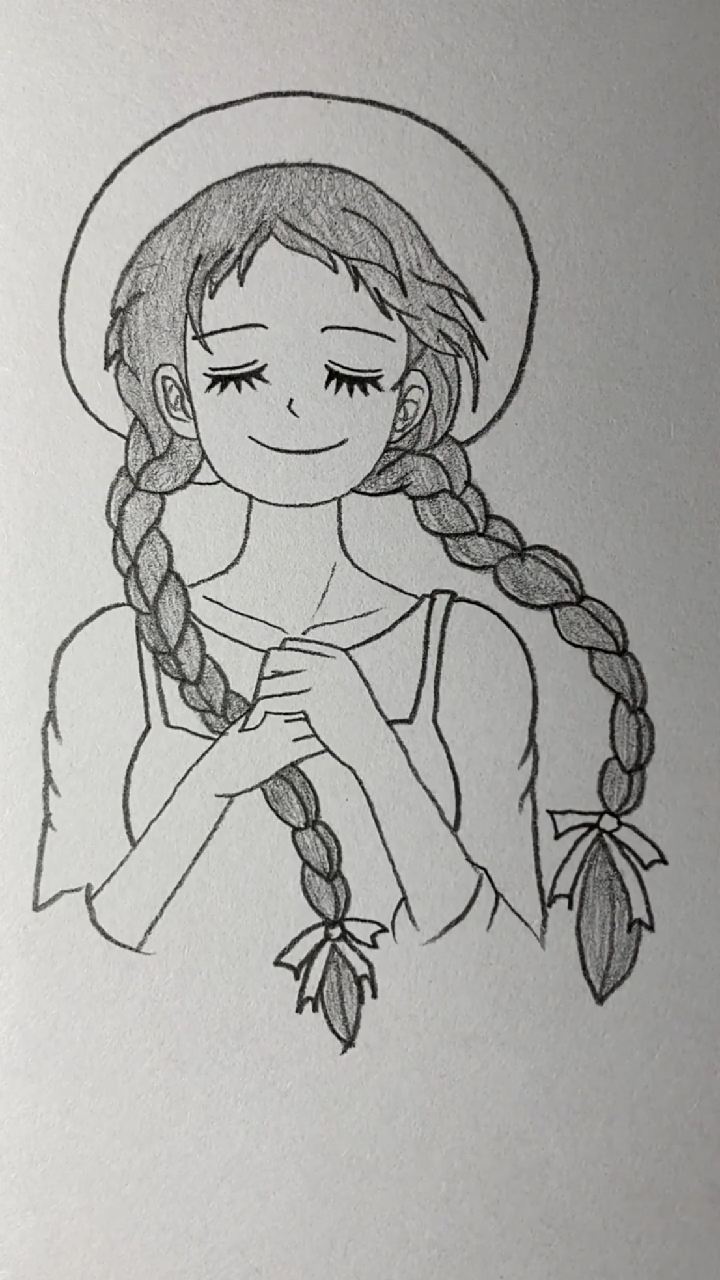 画画原来如此简单#画美丽女生