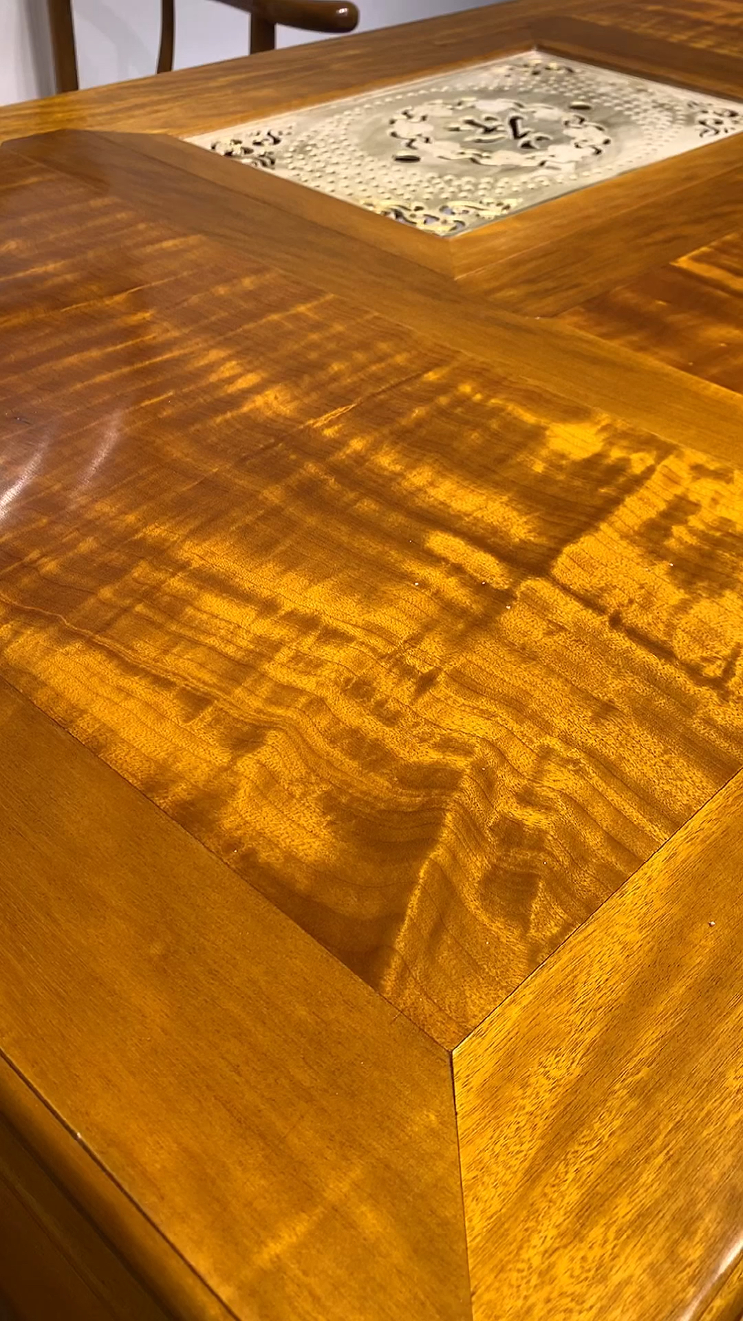 红木古典家具#金丝楠木茶桌