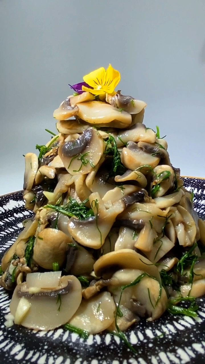 风味人间#茴香拌口蘑快来尝尝-度小视