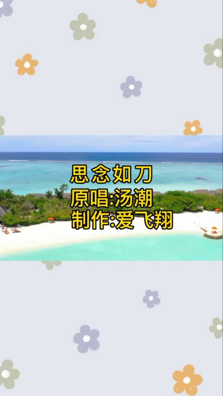 汤潮一首《思念如刀》经典怀旧老歌,好听极了