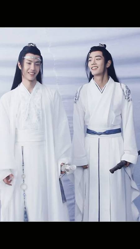 陈情令忘羡#两个人的白衣是真的很配