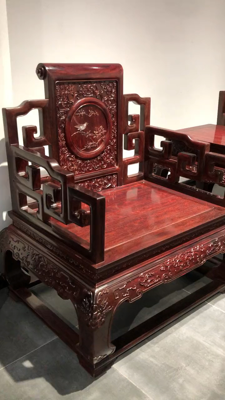 古典红木家具#印度小叶紫檀沙发