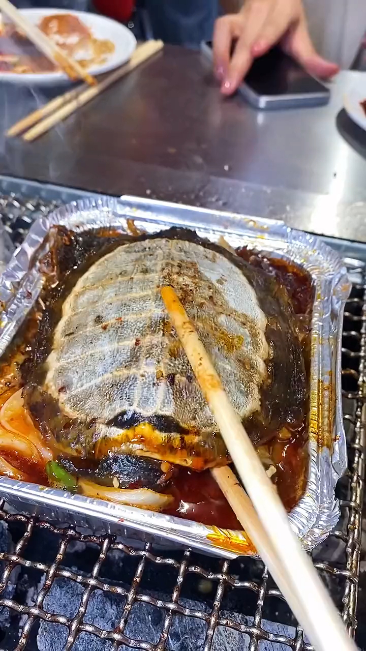 锡纸吃了那么多,第一次锡纸甲鱼!