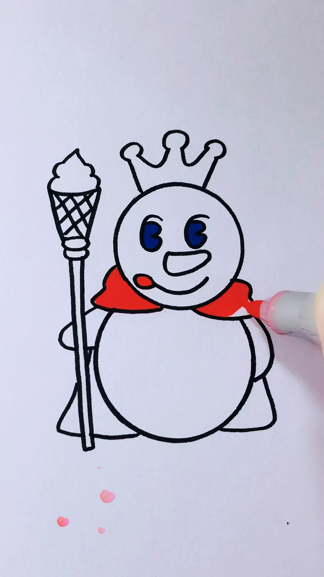 画画原来如此简单你爱我我爱你蜜雪冰城甜蜜蜜