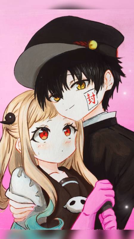 地缚少年花子君#花子君与宁宁情侣头像,太好看了～非常喜欢他们