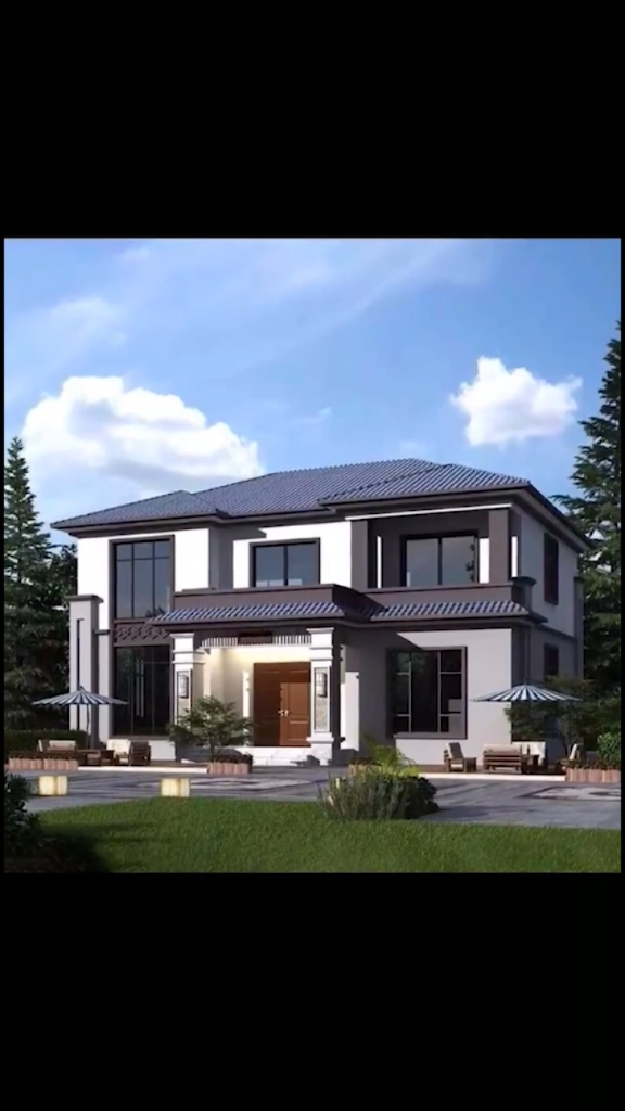 农村别墅#最美新中式别墅,大伙觉的怎么样