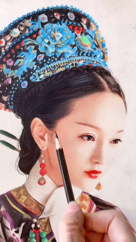 手绘#当年看如懿传时,有多少人为她感到心疼