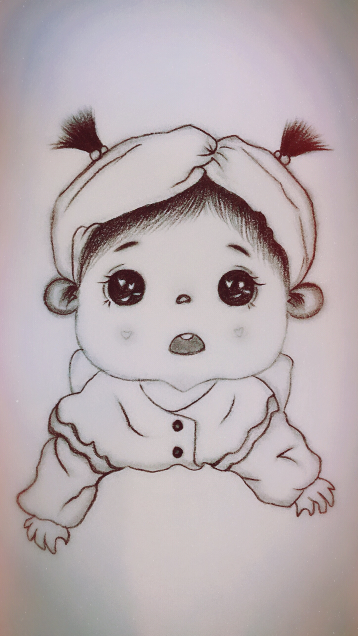 铅笔画萌娃合集