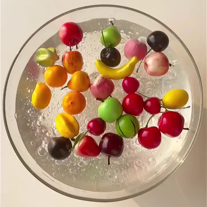 玩泥素材#玩泥素材假水洗水果拿走"吱"一声哈