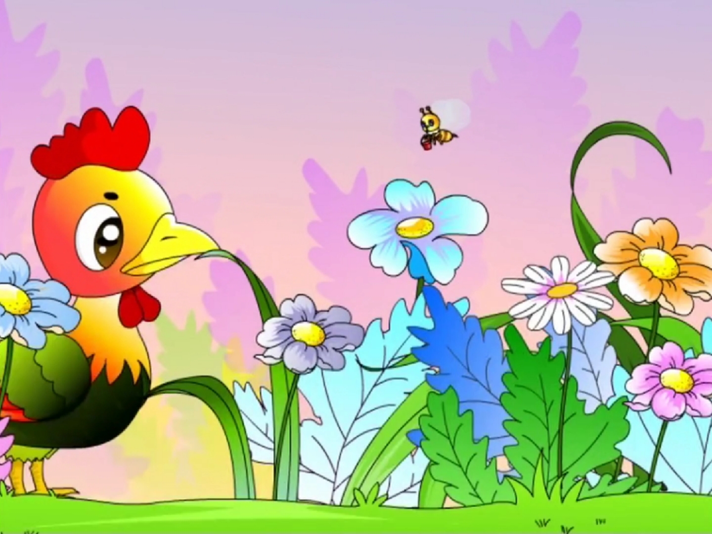 故事#爱美的小公鸡