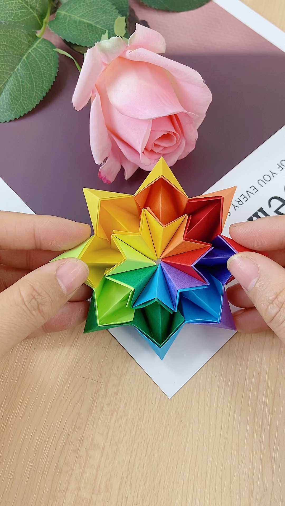 手工制作简单几步做个好看又解压爱心无限翻太好玩了快来试试吧