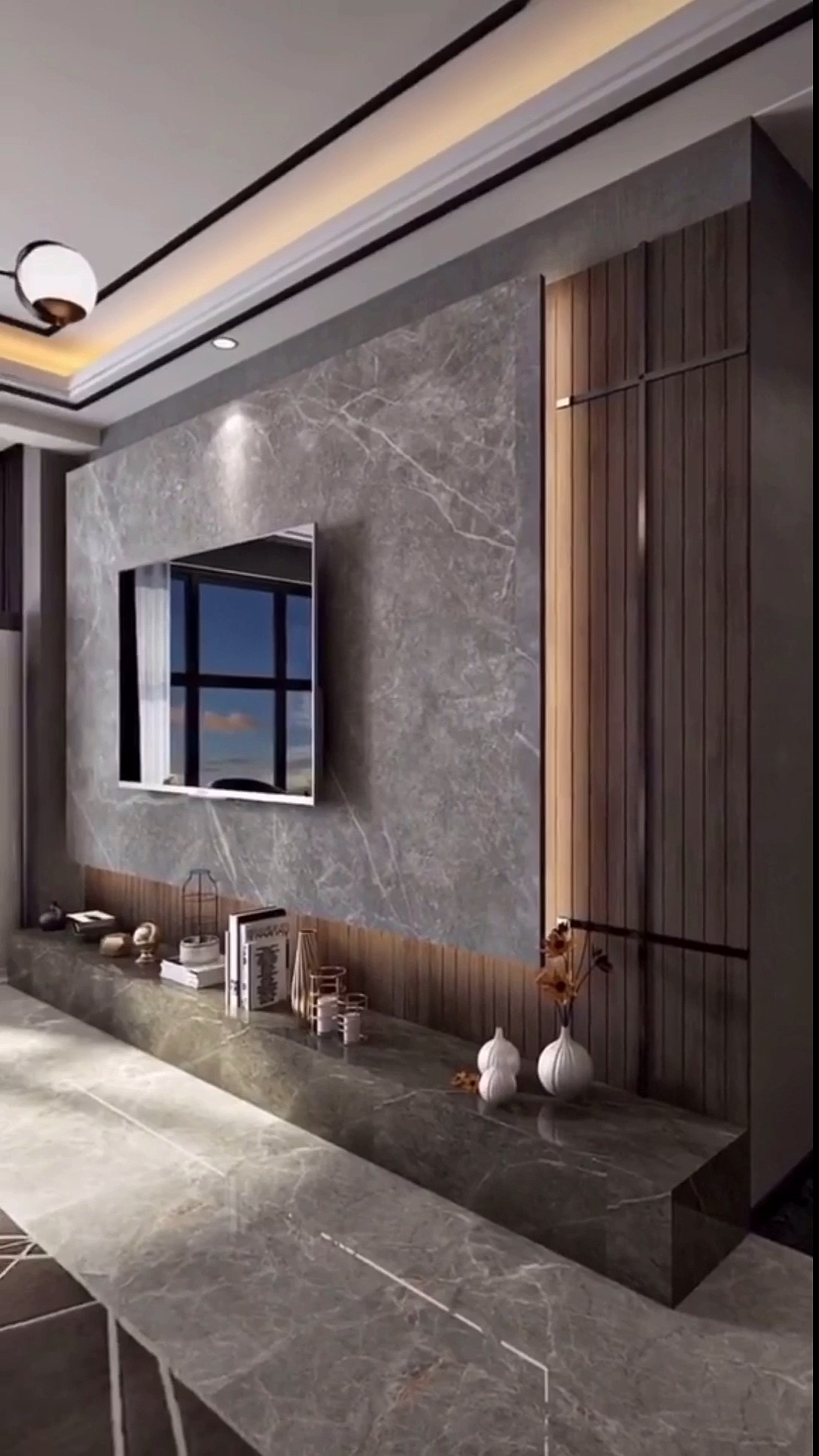 电视背景墙#2020年最流行的电视背景墙