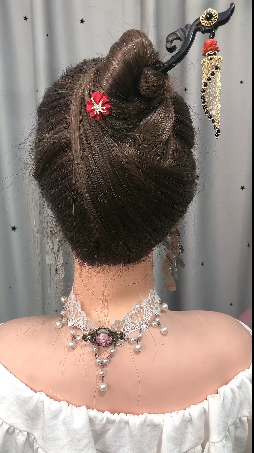 全民最火编发#夏天教你简单三步古风发型