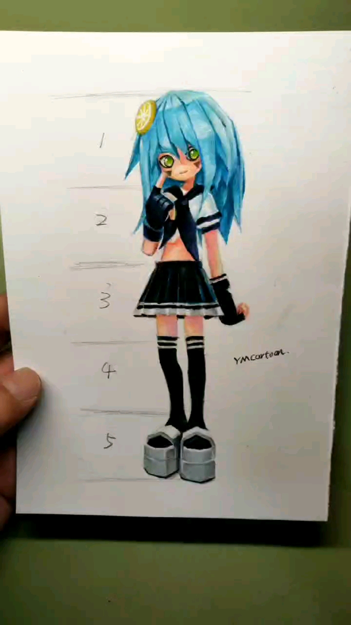 凹凸世界#彩铅手绘凹凸世界安莉洁全身-度小视