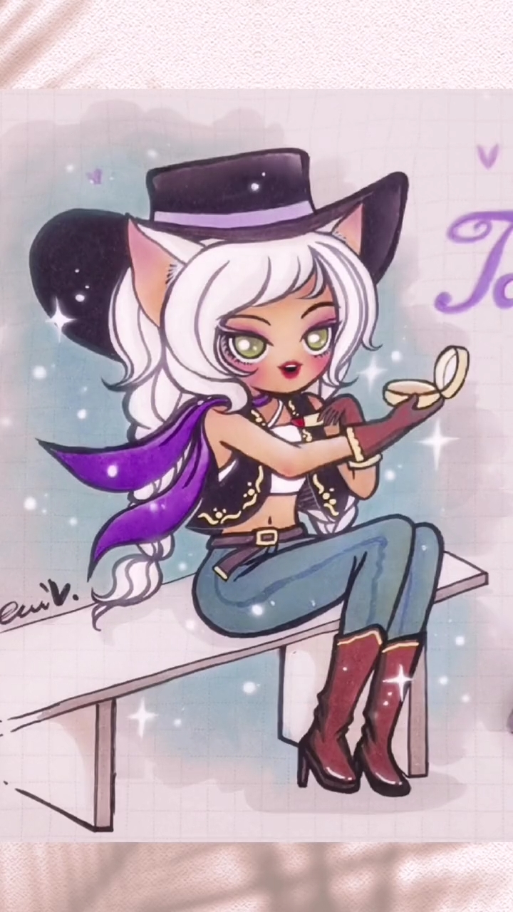 牛仔猫塔拉:先来补个妆